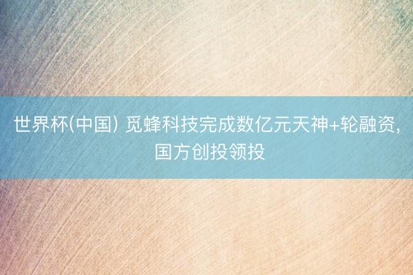 世界杯(中国) 觅蜂科技完成数亿元天神+轮融资， 国方创投领投