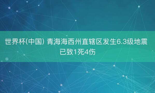 世界杯(中国) 青海海西州直辖区发生6.3级地震 已致1死4伤